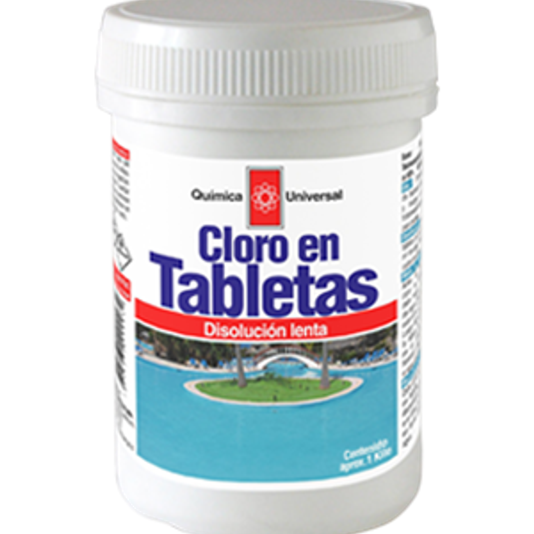 Cloro en Tabletas 1 Kilo Quimica Universal  1