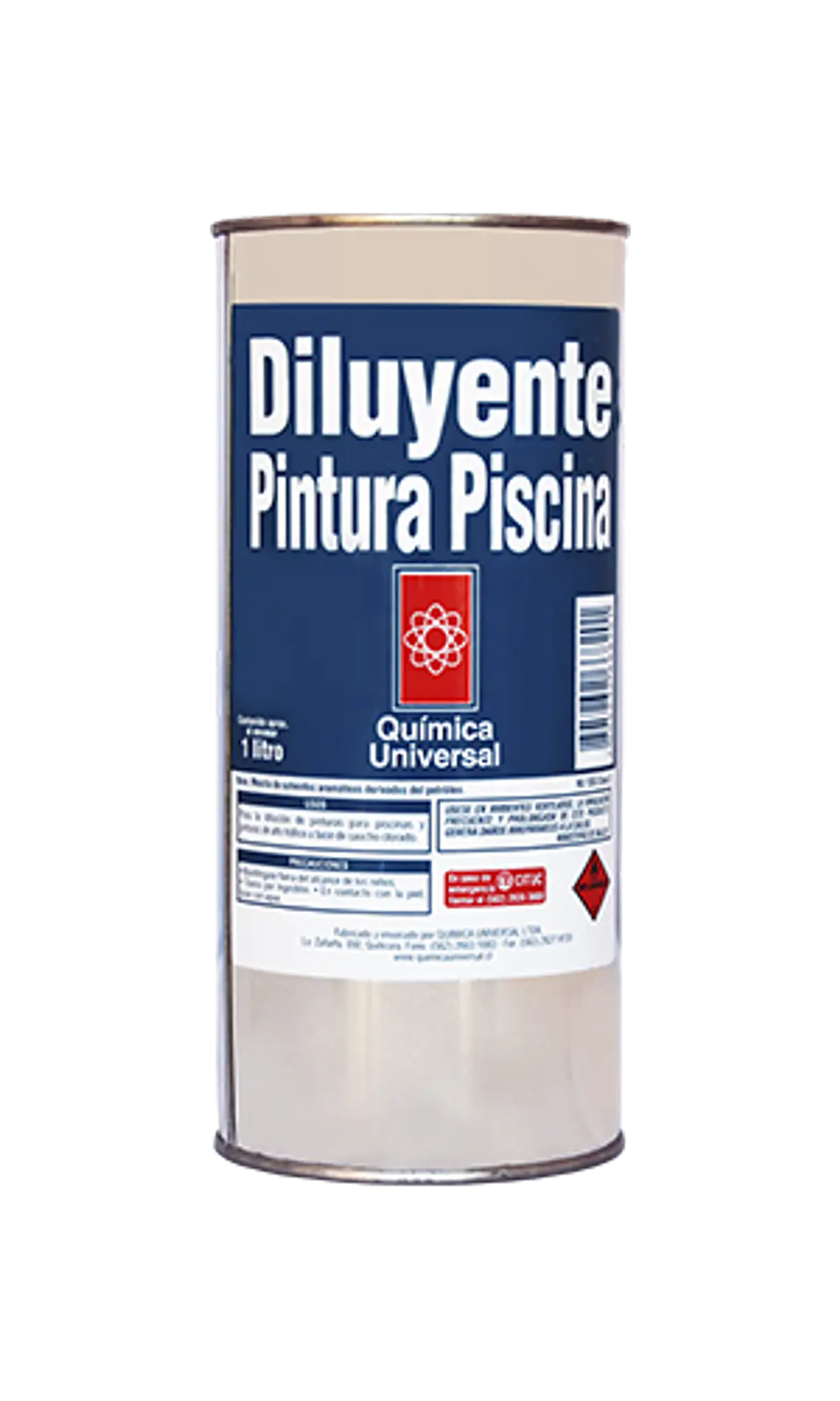 Diluyente P/Piscina 1 Lt Quimica Universal  1