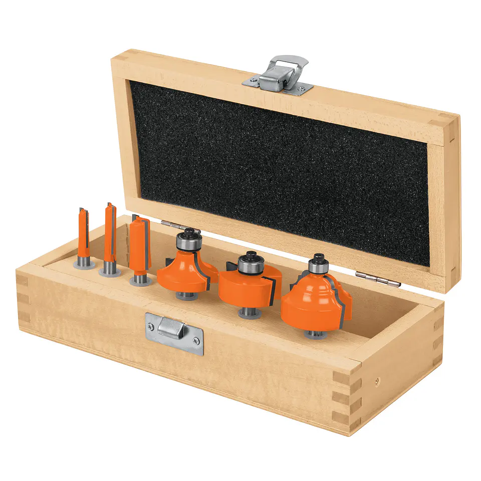 Juego de Brocas Para Router, 6 PIEZAS TRUPER 1