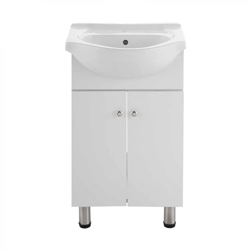 Vanitorio Blanco + Mueble Nantes Dacqua 60x86x43cm 1
