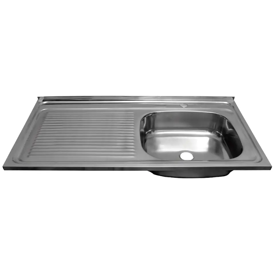 Lavaplato Inox Brill LIOI 1000X500 Secado Izquierdo + Desagüe  1