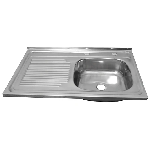 Lavaplato Inox Brill LIOI 800X500 Secado Izquierda + Desagüe 