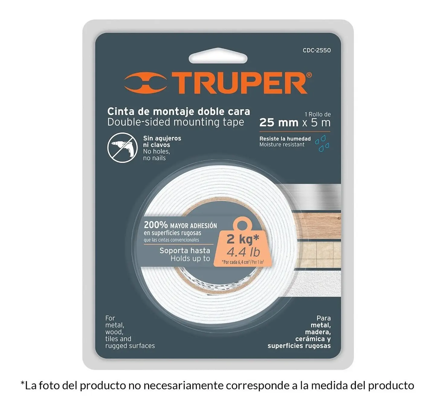 Cinta Doble Contacto 19MMX5MTS TRUPER 1