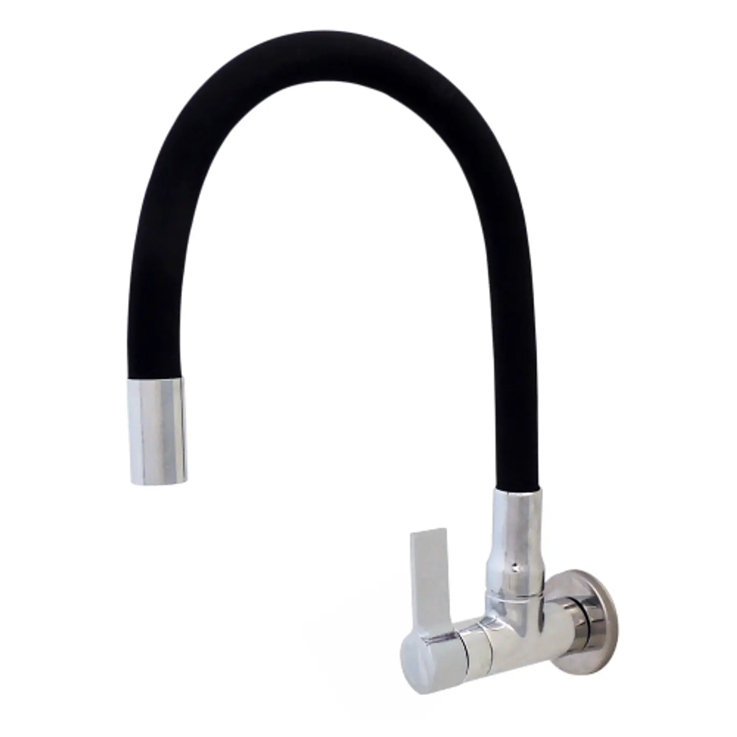 Mono Agua Fría Tokio Flexible Pared Negro 1107C72 CLIUS 1