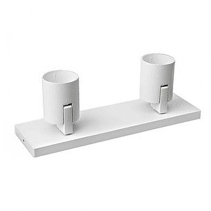 Foco Barra Sob. Doble GU-10 Blanco P2 