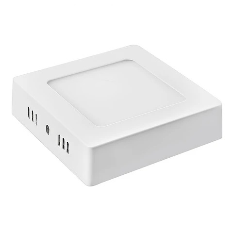Panel Led Cuadrado Sobrepuesto 12W/6000K 