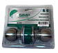 Cerradura Cilindrica Baño Acero Inox D-587 FSIMP - Miniatura 3