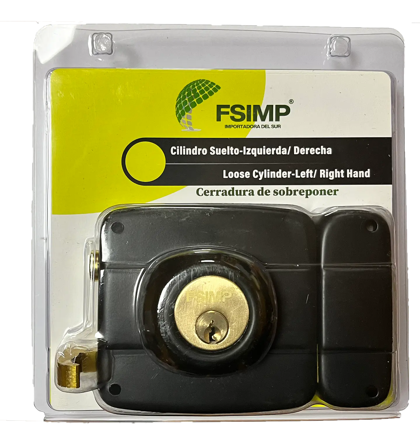 Cerradura Sobreponer Negra P-2022N FSIMP 2