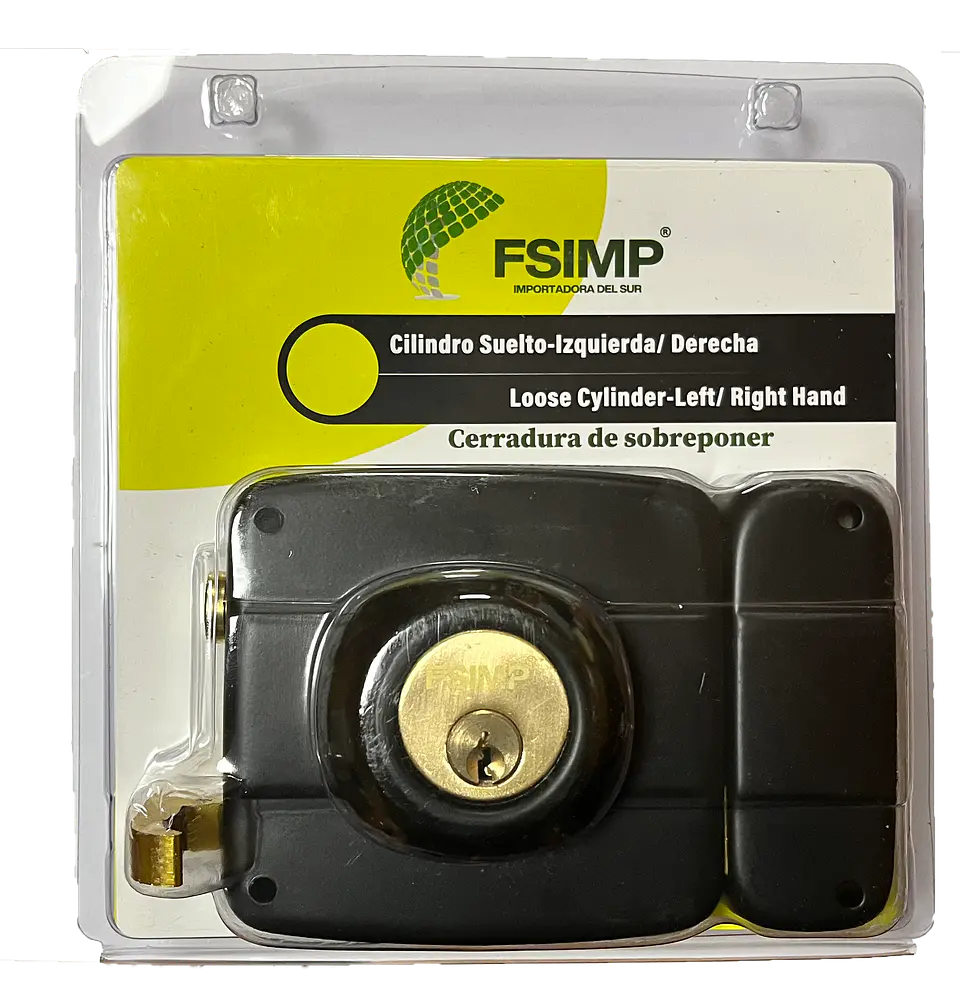 Cerradura Sobreponer Negra P-2022N FSIMP 2