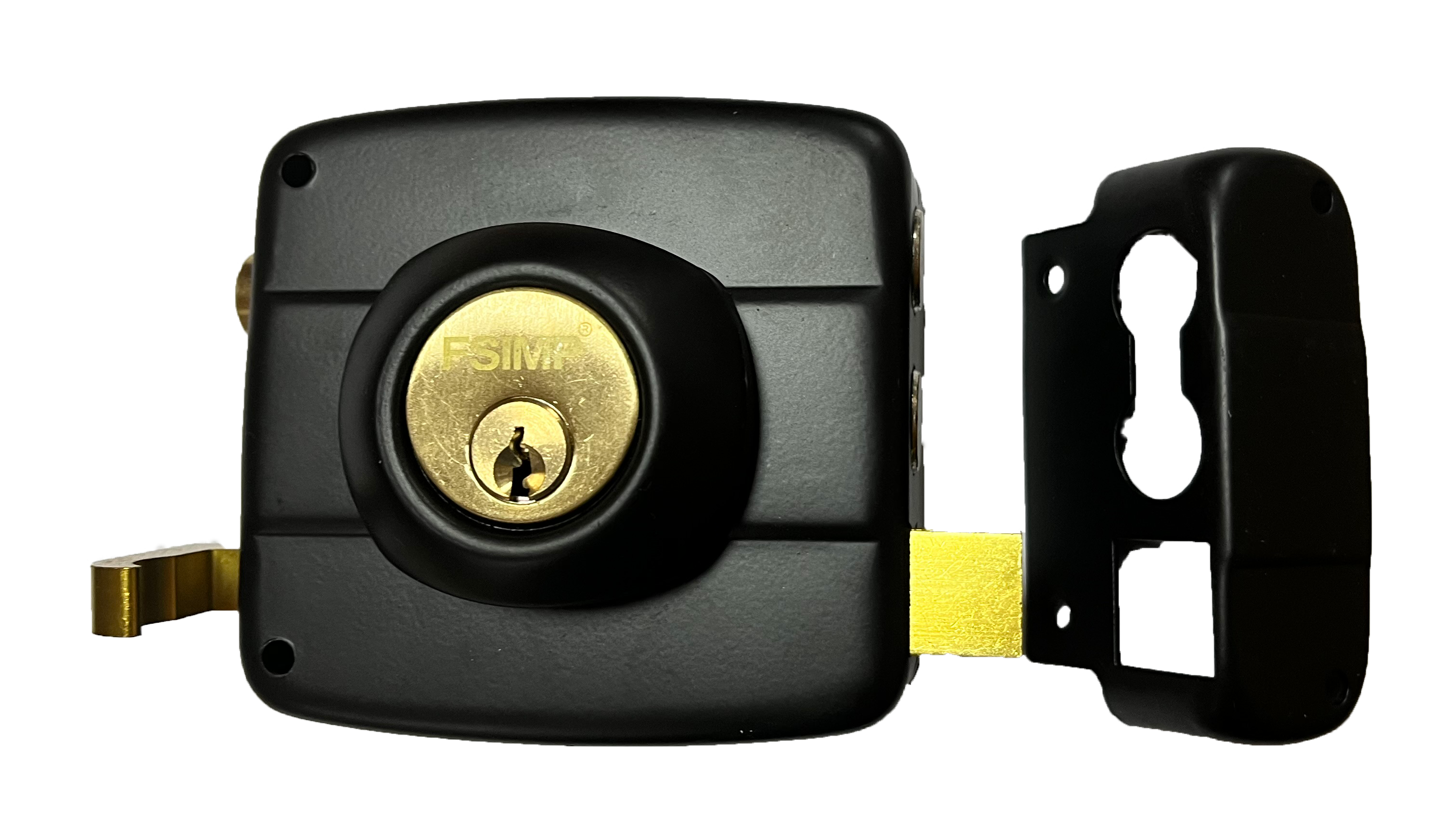 Cerradura Sobreponer Negra P-2022N FSIMP