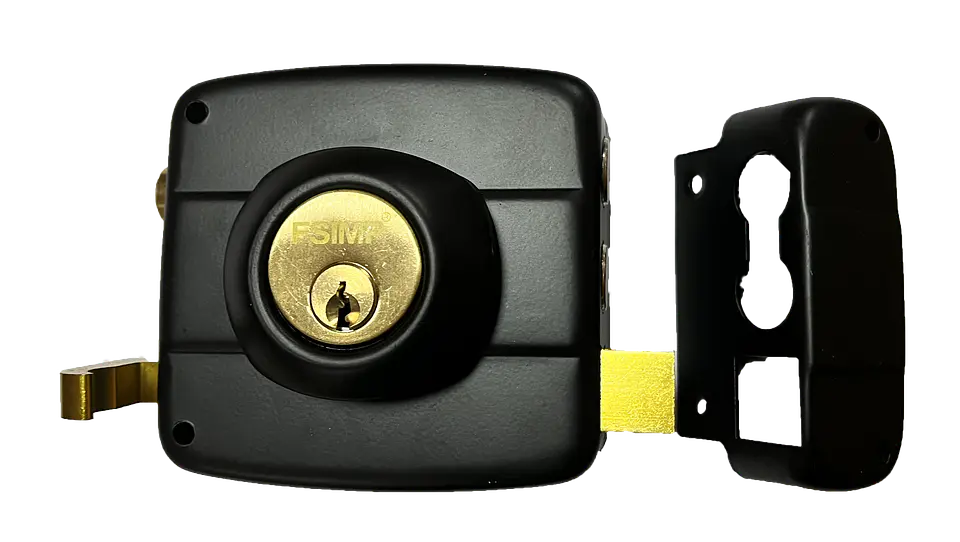 Cerradura Sobreponer Negra P-2022N FSIMP 1