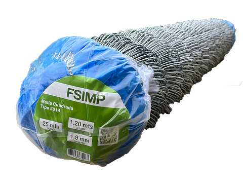 Malla 1.20 x 25 mts Cuadrada tipo 5014  1.9MM FSIMP