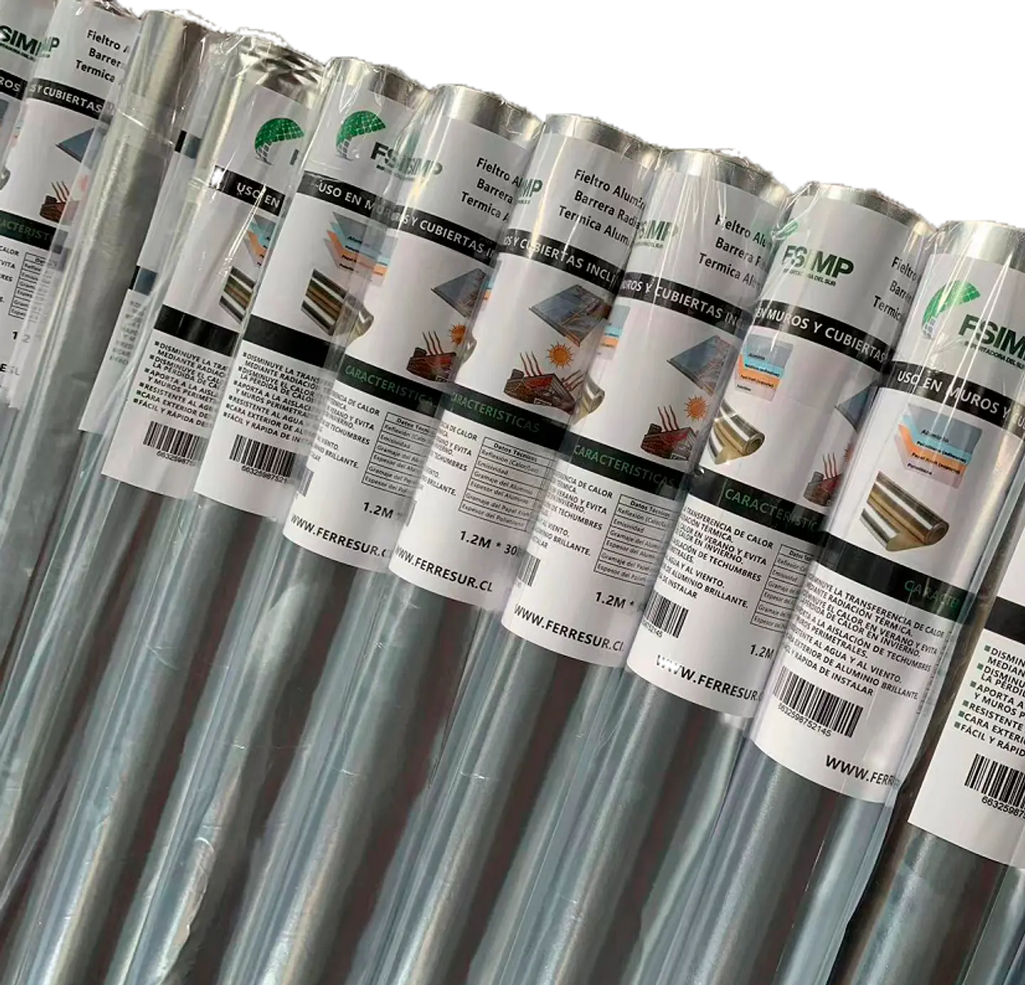 Fieltro Craft Aluminizado Reflex 1.2X30M 36MTS FSIMP 2