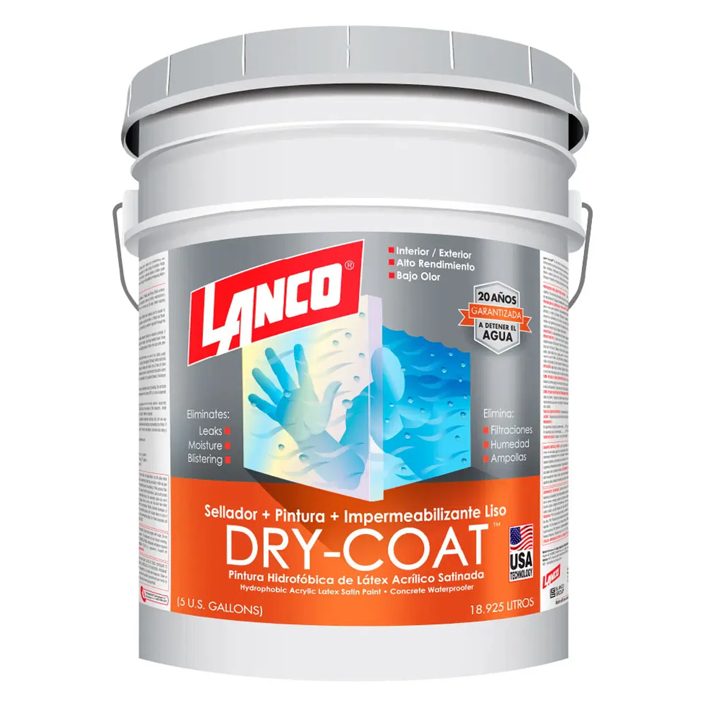 Esmalte Imp Satinado DRY-COAT B/Pastel Tineta Lanco DC3040-2.4 1