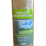 Malla Galvanizada 0.9X30mt 1/2X1/2