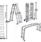 Escalera Articulada 12 Escalones TY-803 FSIMP 3,6 mts. - Miniatura 1