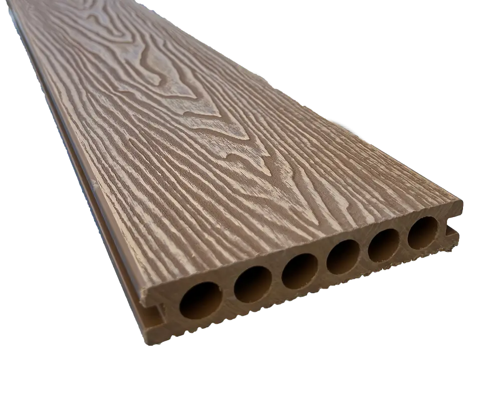 DECK WPC Piso Terrazas Exterior 25X140X2800MM Teak 1