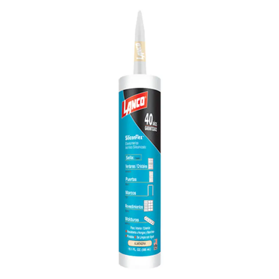 Sellador Multiuso SiliconFlex 300 ML Lanco  5