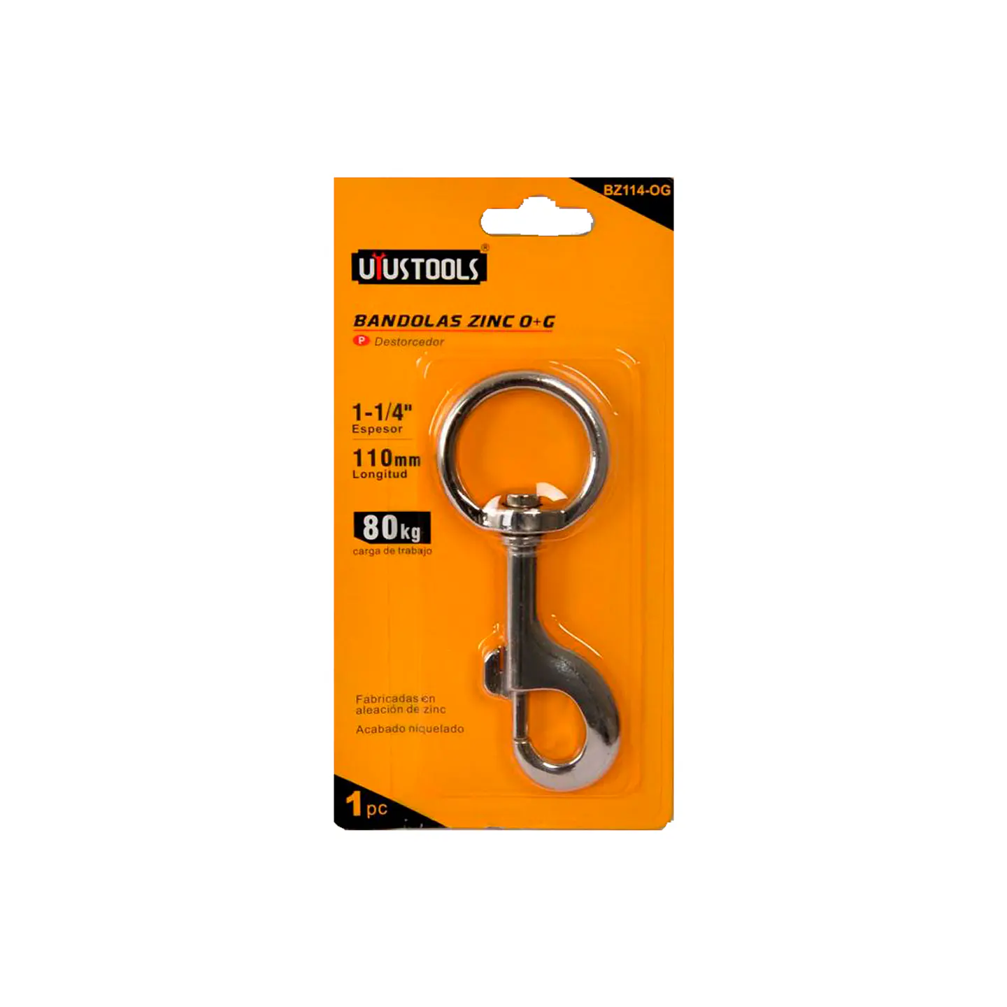 Bandolas Zinc O+G 11/4 80KG BZ114-OG UYUS 1