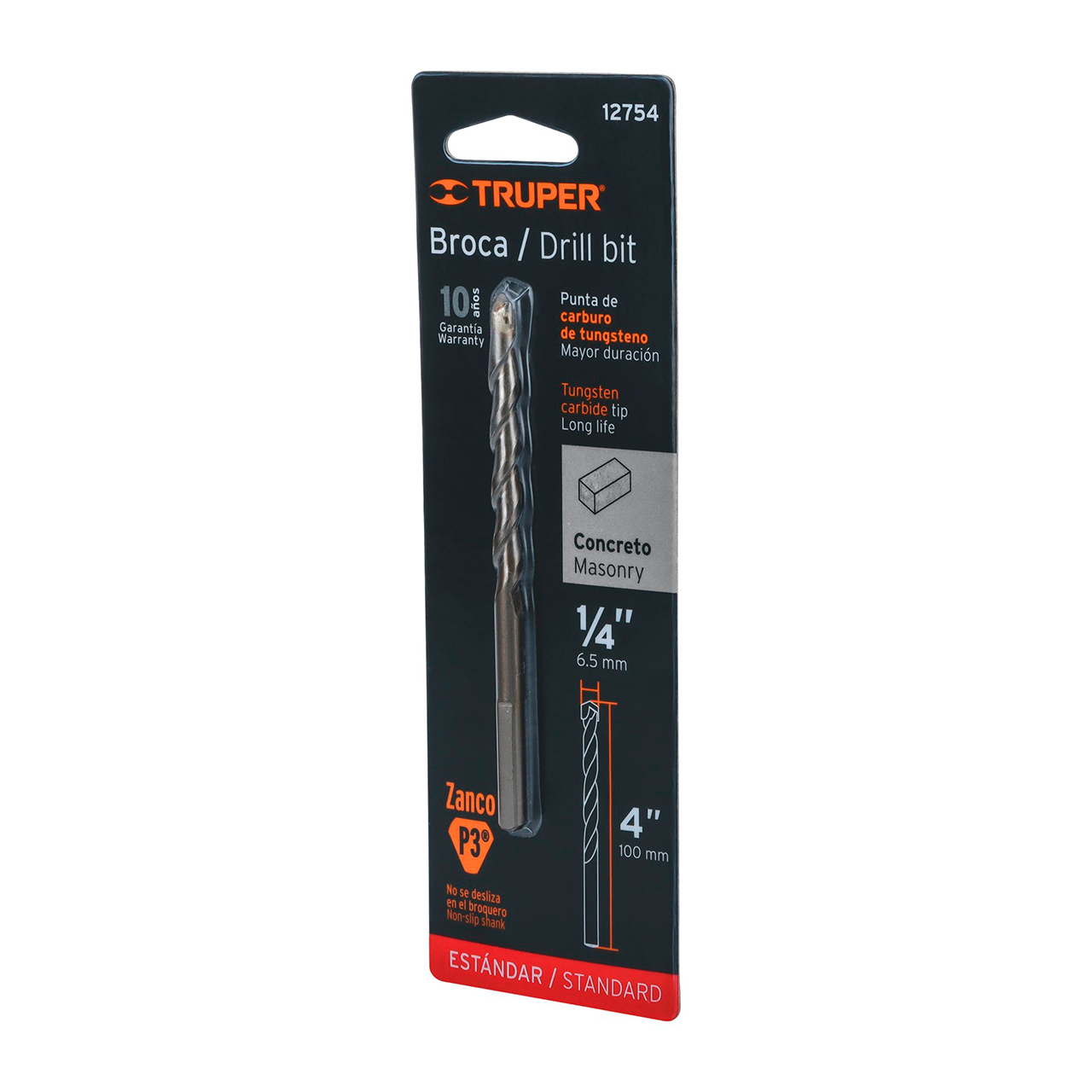 Broca Concreto 1/4X4 TRUPER