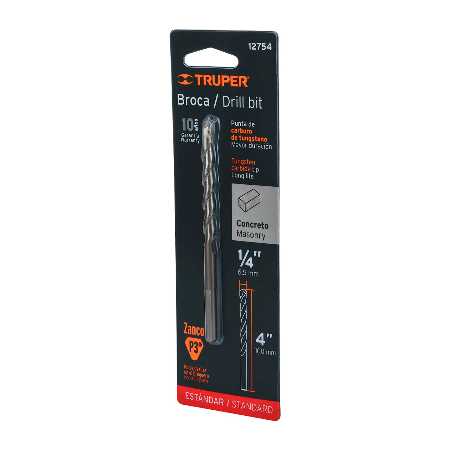 Broca Concreto 1/4X4 TRUPER 1