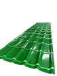 Teja Continua Curva Negra  / Terracota / Verde Metro Lineal  - Miniatura 3