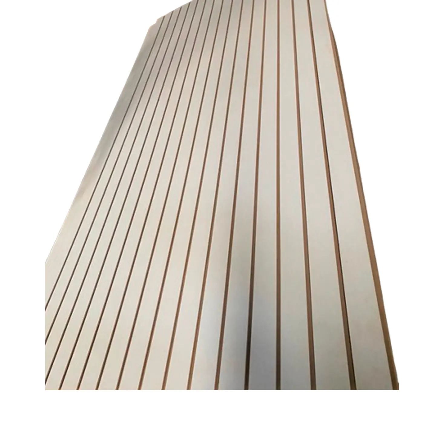 Tablero MDF Ranurado Blanco 18MM 1.22X2.44MT 2