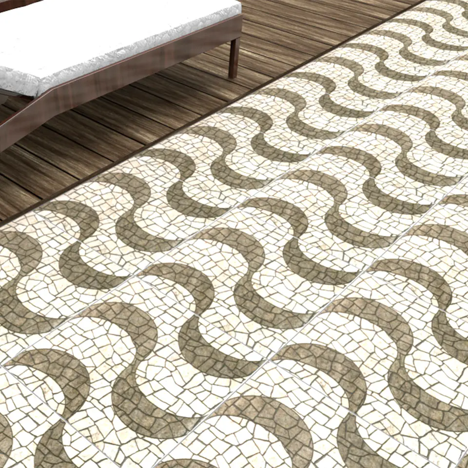 Ceramica Piso 43x43 Ondulato 2.43m² caja 2
