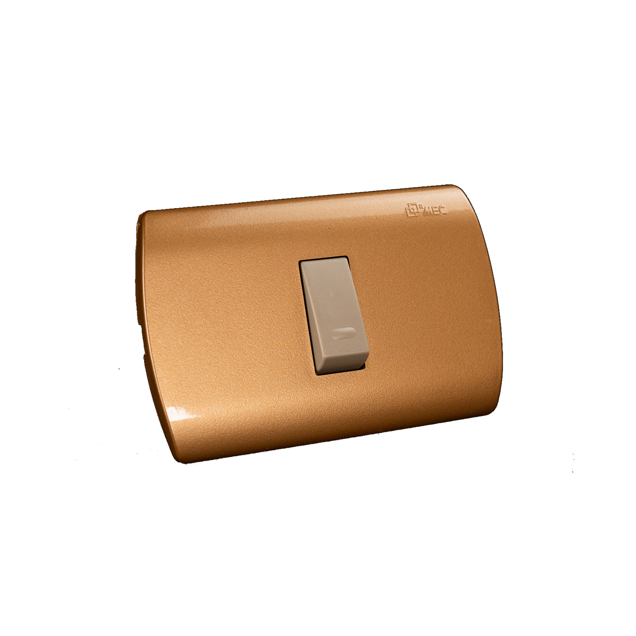 INT 9/12 Simple 10A MEC Embutido Dorado-Beige