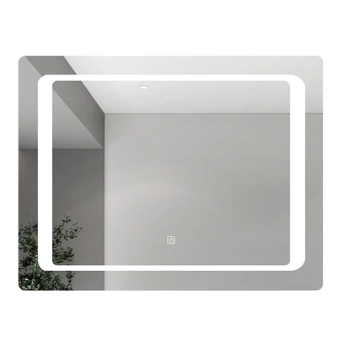 Espejo 90X70 Rectangular C/Luz Led Contorno	