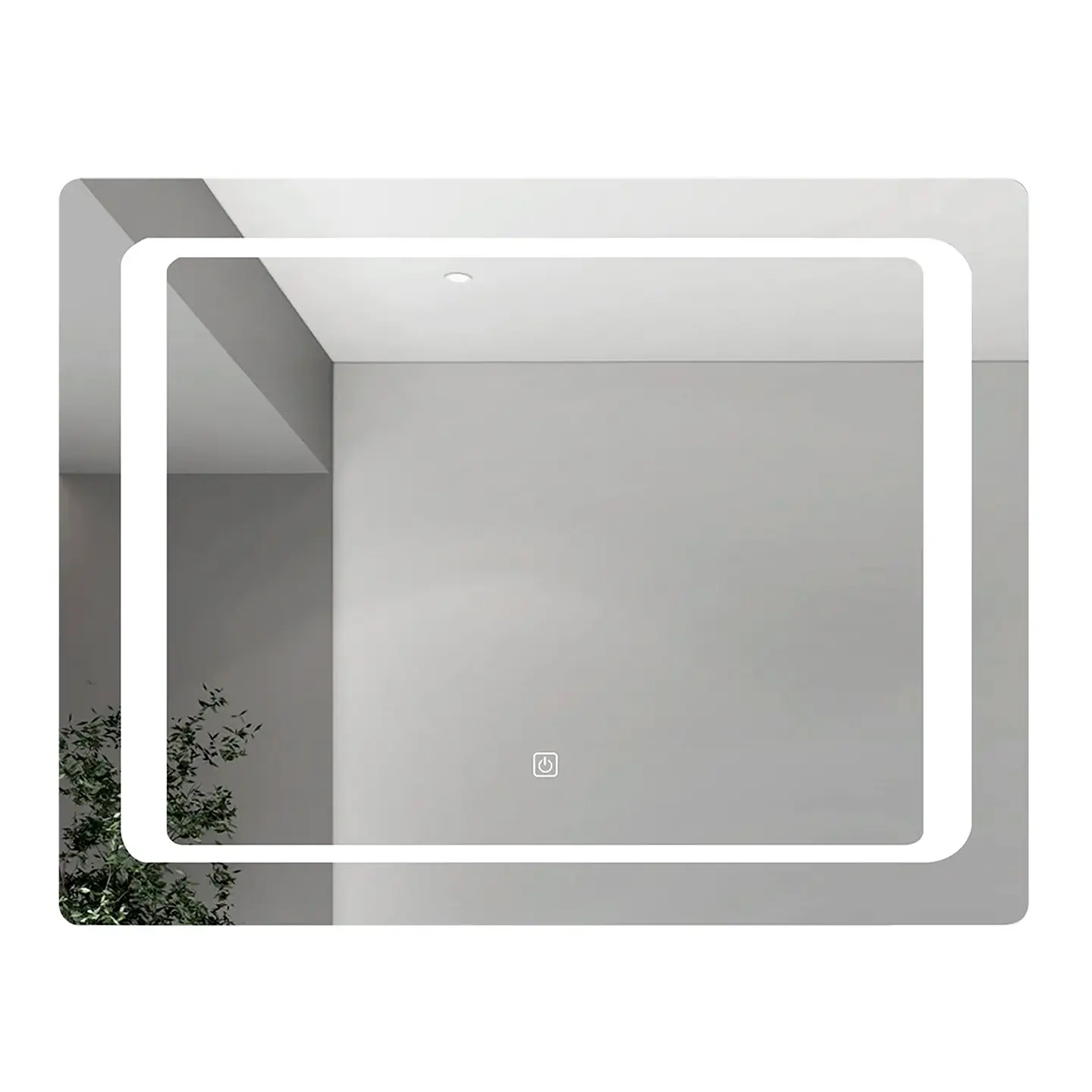 Espejo 90X70 Rectangular C/Luz Led Contorno	 1