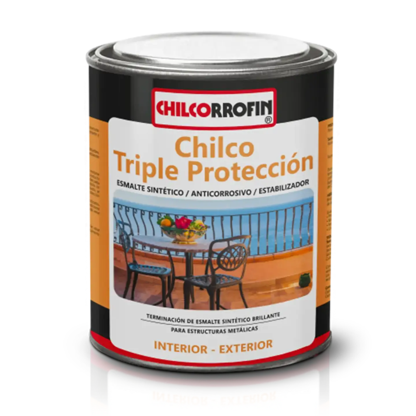 Esmalte Chilco Triple Proteccion Negro Negro 1/4 GL 1