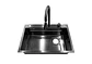Set Lavaplato Empotrado Negro 68X45X21cm - Miniatura 4