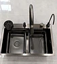 Set Lavaplato Empotrado Negro 68X45X21cm - Miniatura 2