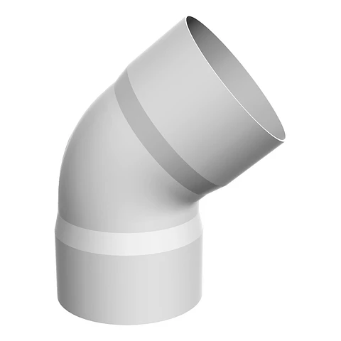 SemiCodo Canaleta H-H Blanco 75 mm x 65