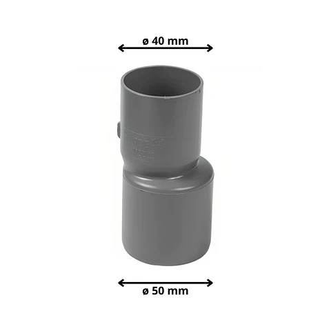 Reduccion PVC Sanitario Gris 50 x40mm