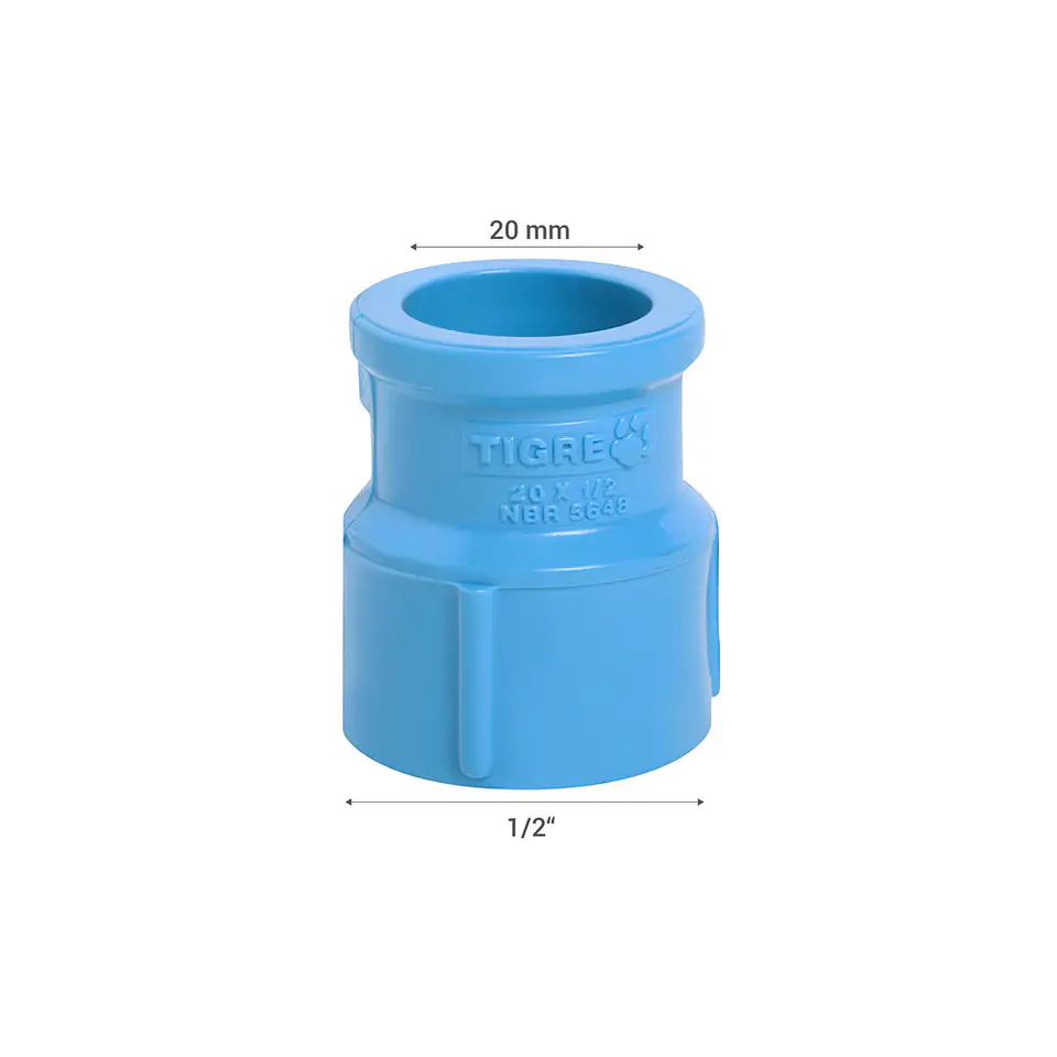Terminal PVC HI Cementar 20 mm x 1/2