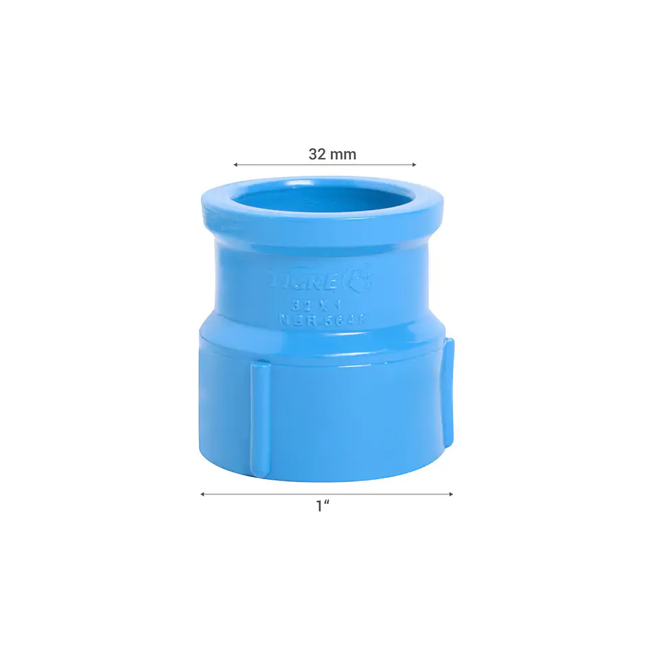 Terminal PVC HI Cementar 32mm x 1