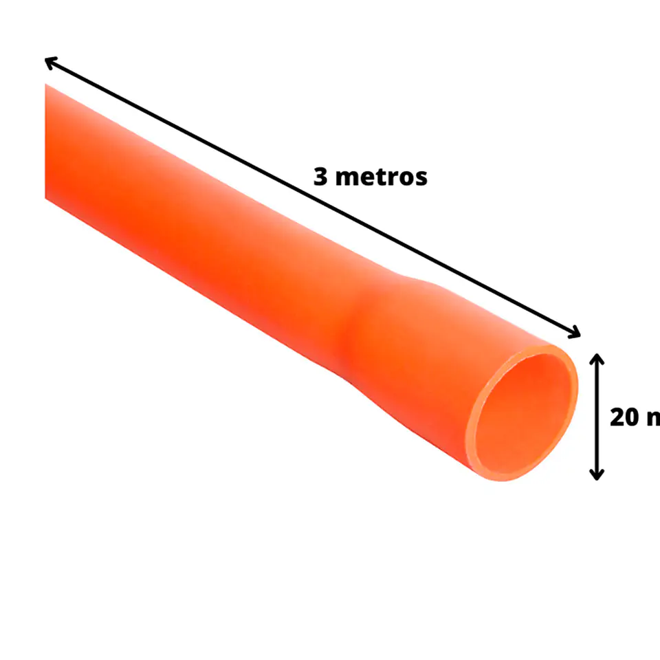 Tubo PVC Conduit 20 mm x 3 m  1