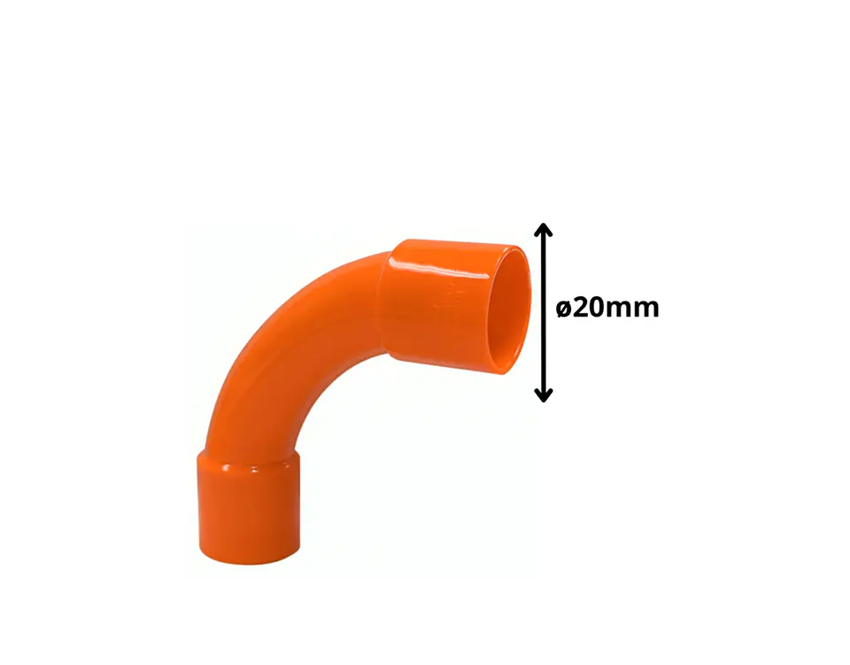 Curva PVC Conduit 20 mm (Unidad) 2