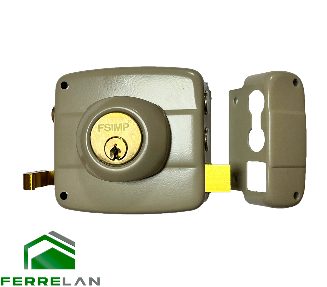 Cerradura Sobreponer Gris P-2022G FSIMP