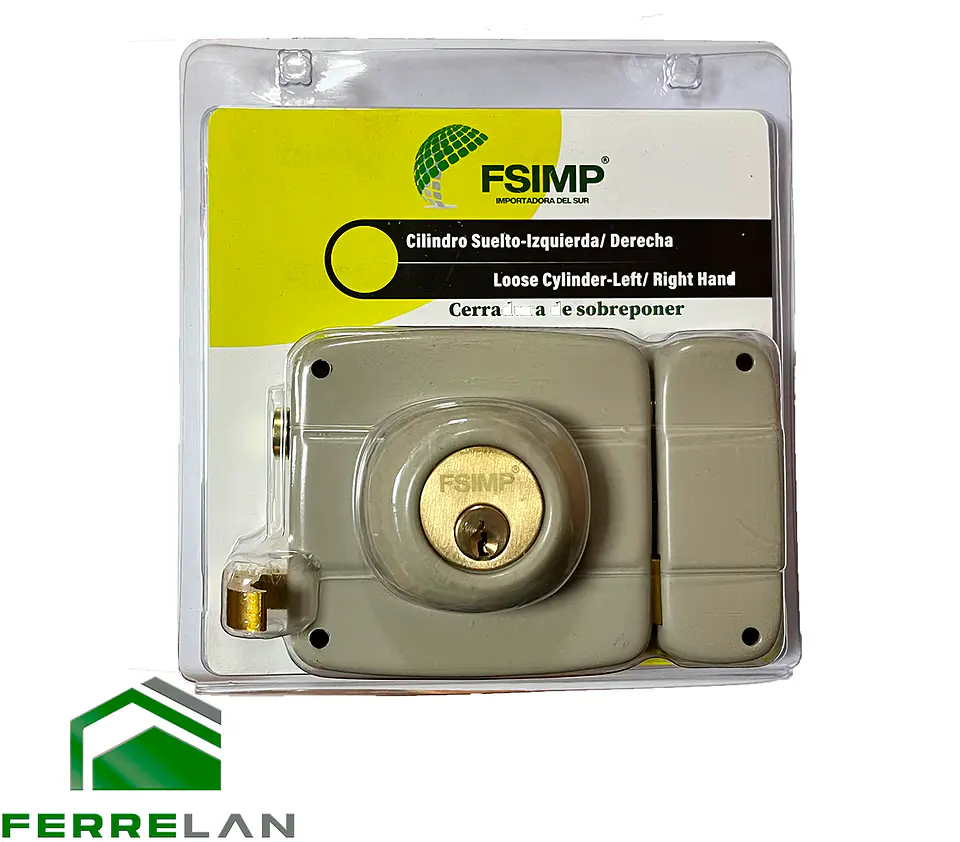 Cerradura Sobreponer Gris P-2022G FSIMP 2