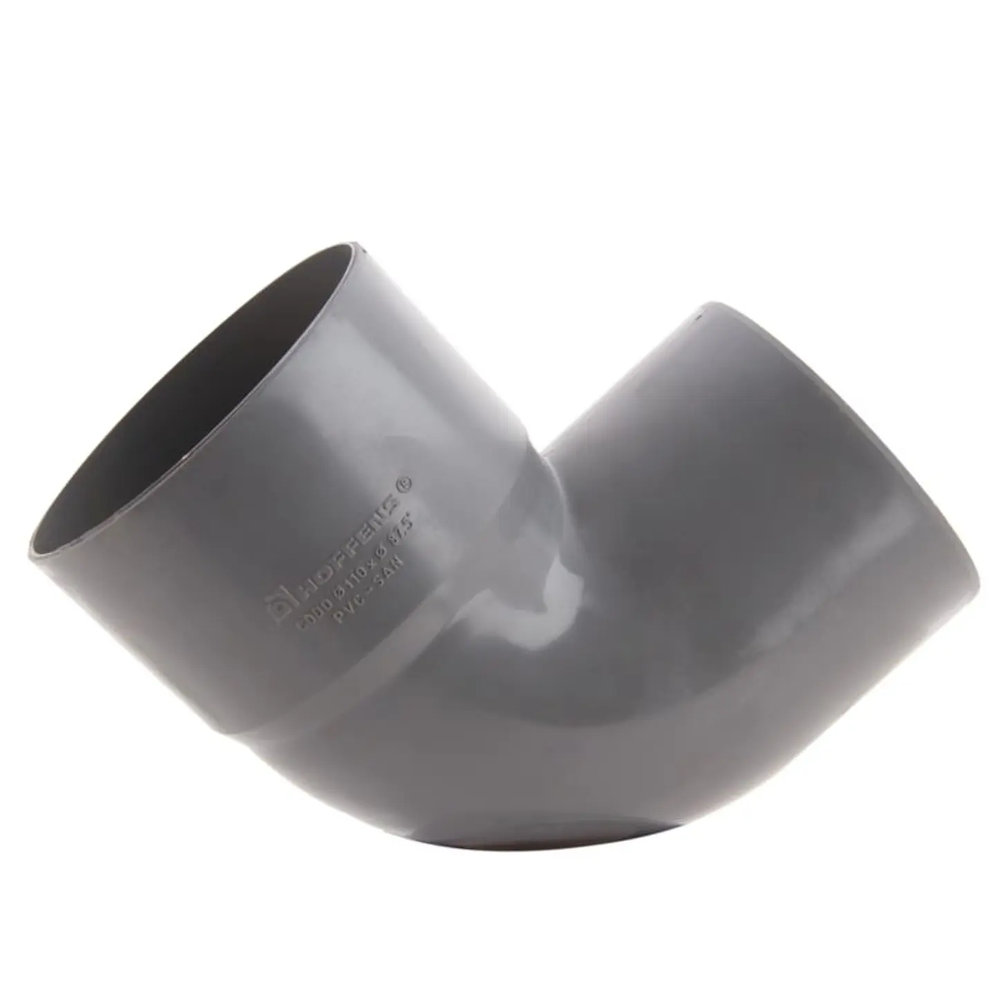 Codo PVC Sanitario Gris 87,5º 110 mm 1