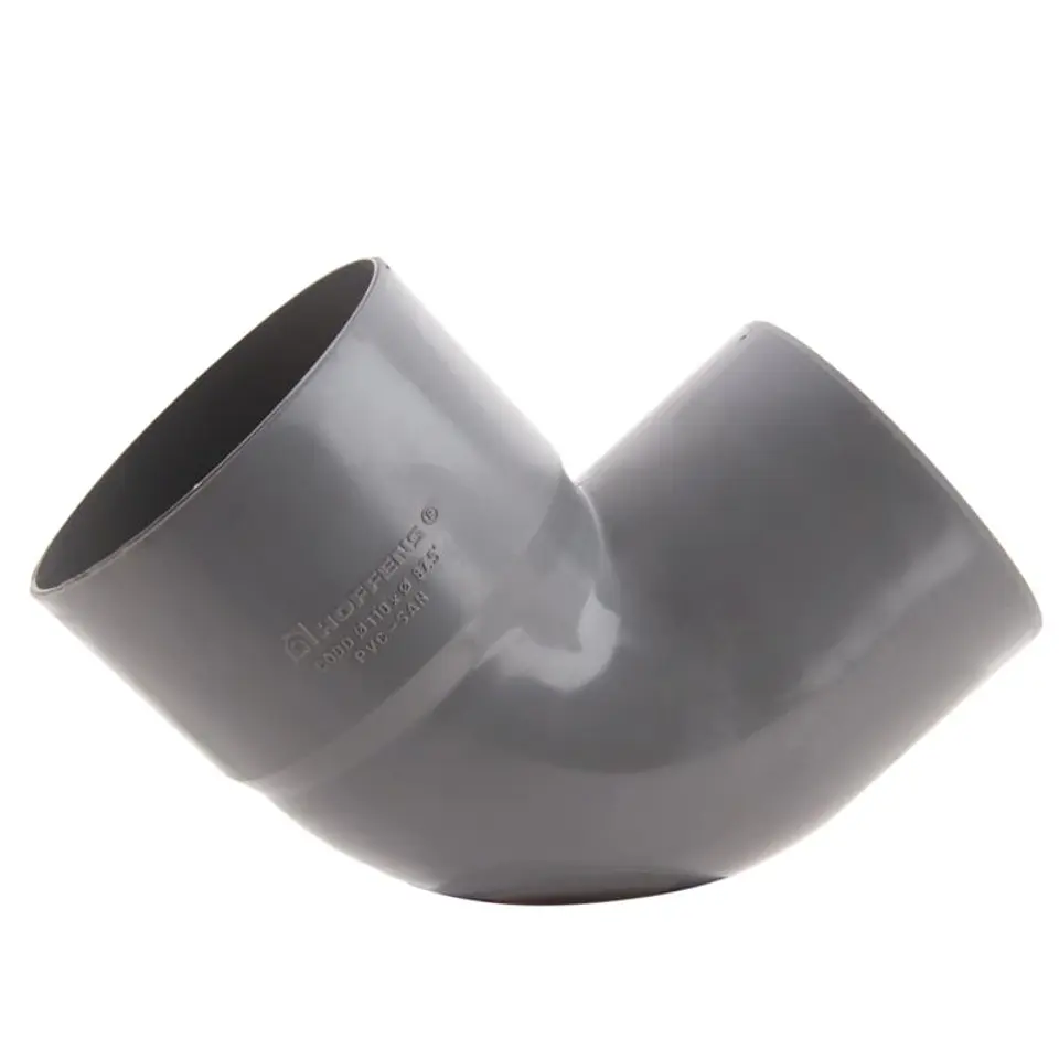 Codo PVC Sanitario Gris 87,5º 40 mm 1