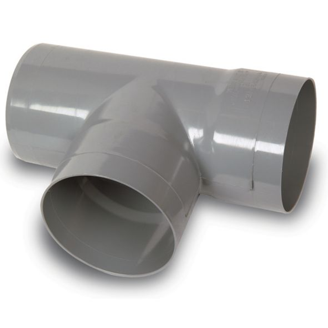 Tee PVC Sanitario Gris 50x50 mm 1