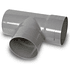 Tee PVC Sanitario Gris 40x40 mm
