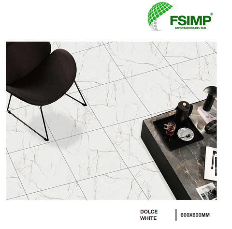Porcelanato 60x60 cms. Dolce White 1.44m² Caja