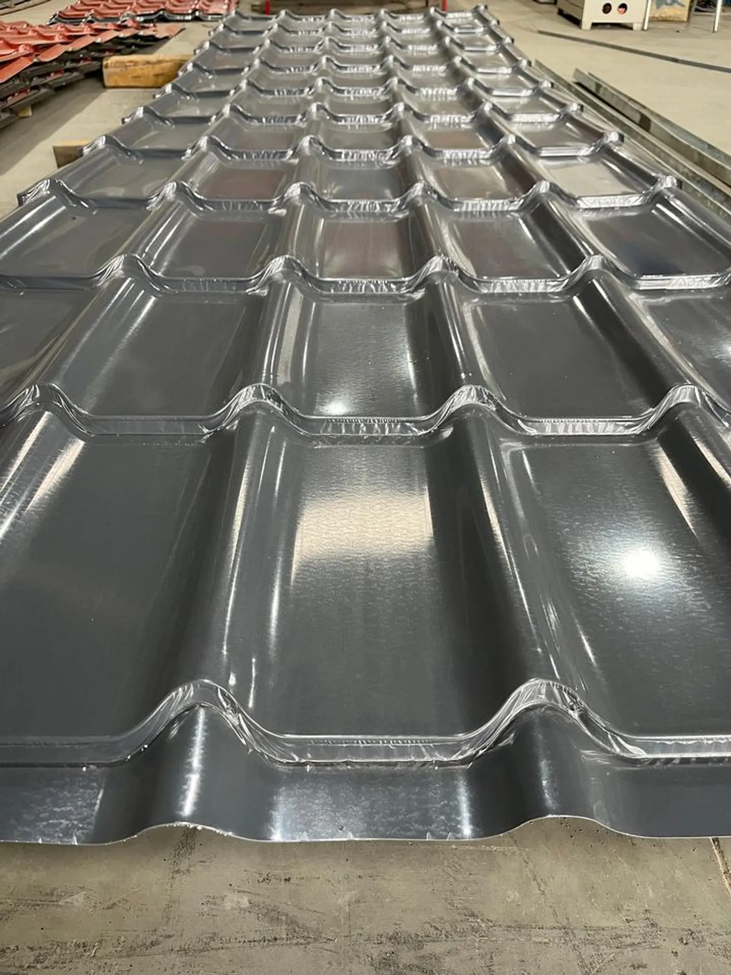 Zinc Teja Continua Negro / Terracota 0.40 x 1113 x 3.66 MTS 3