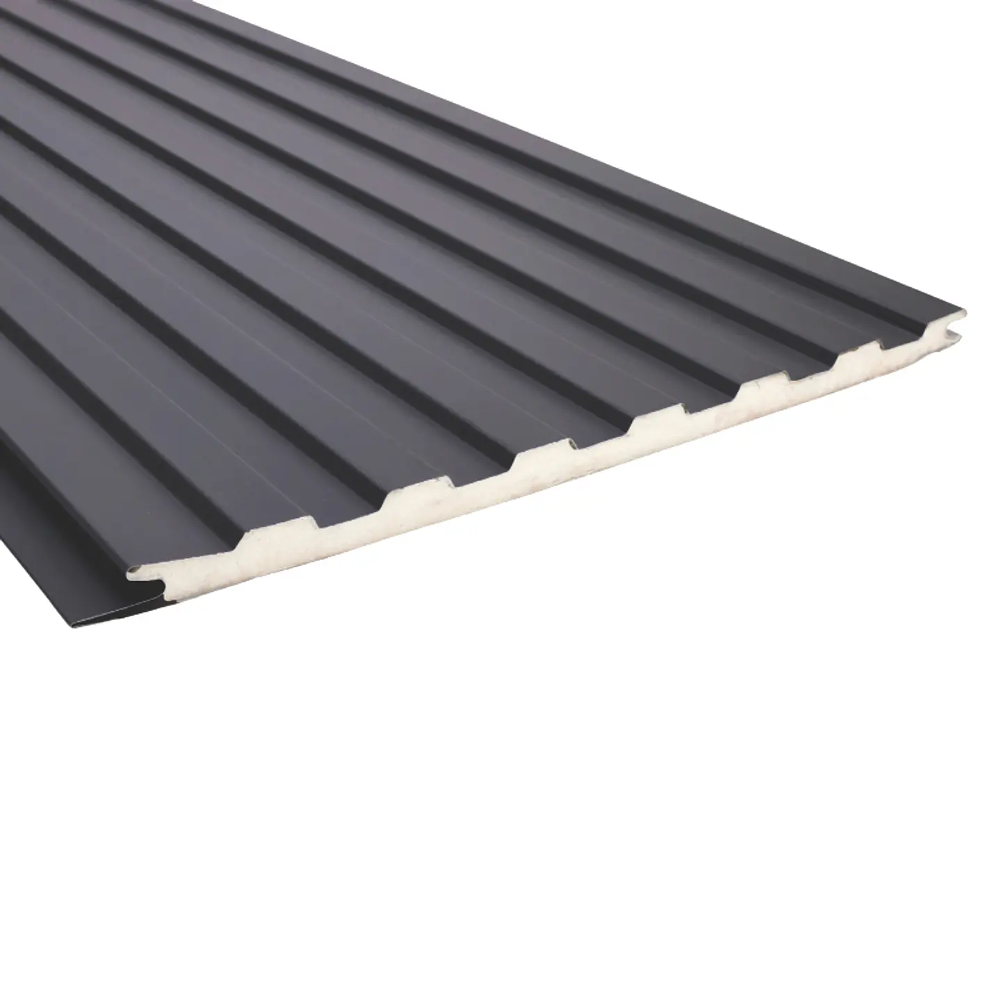 Metal Siding 400X3800MM DN-102 Negro 7L 1