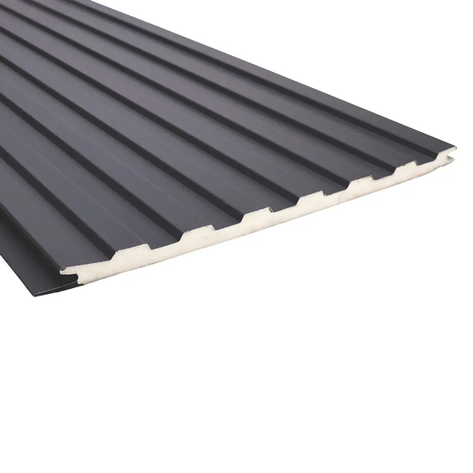 Metal Siding 400X3800MM DN-102 Negro 7L 1